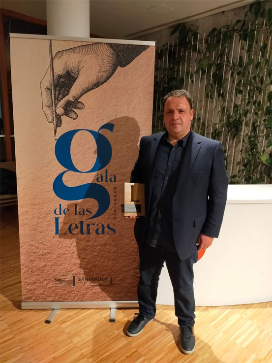 Jose María Higuera en la Gala de las Letras